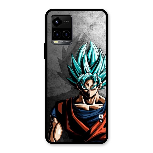 Super Saiyan Art Glass Back Case for Vivo Y21A