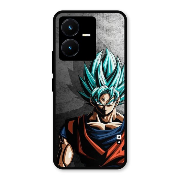 Super Saiyan Art Metal Back Case for Vivo Y22s