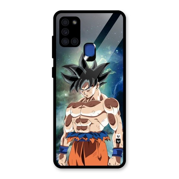 Super Saiyan God Glass Back Case for Galaxy A21s