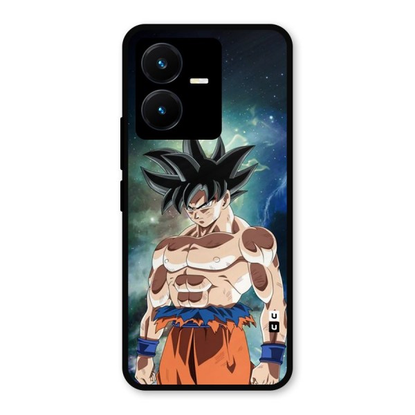 Super Saiyan God Metal Back Case for Vivo Y22s