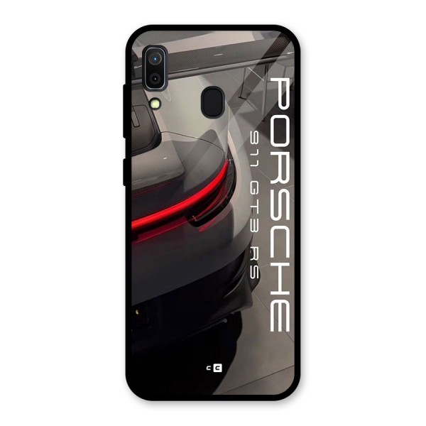 Super Sports Car Glass Back Case for Galaxy A30