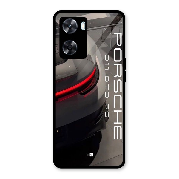 Super Sports Car Glass Back Case for Oppo A77s