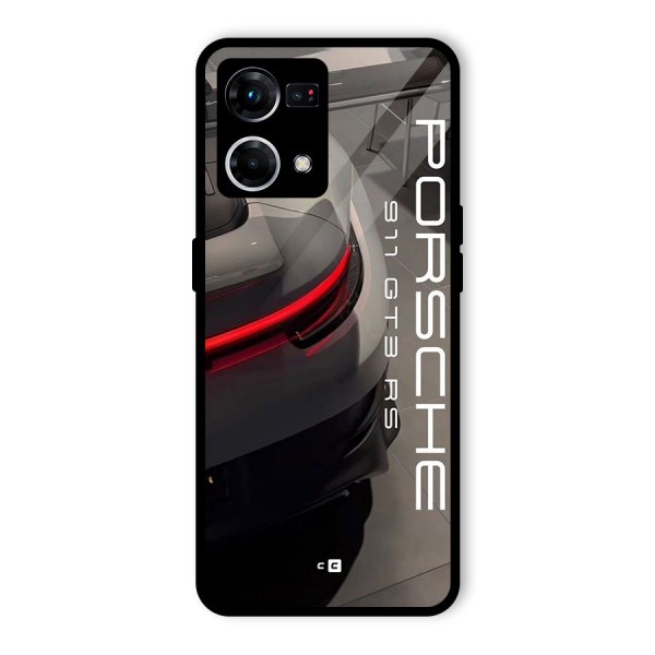 Super Sports Car Glass Back Case for Oppo F21 Pro 4G