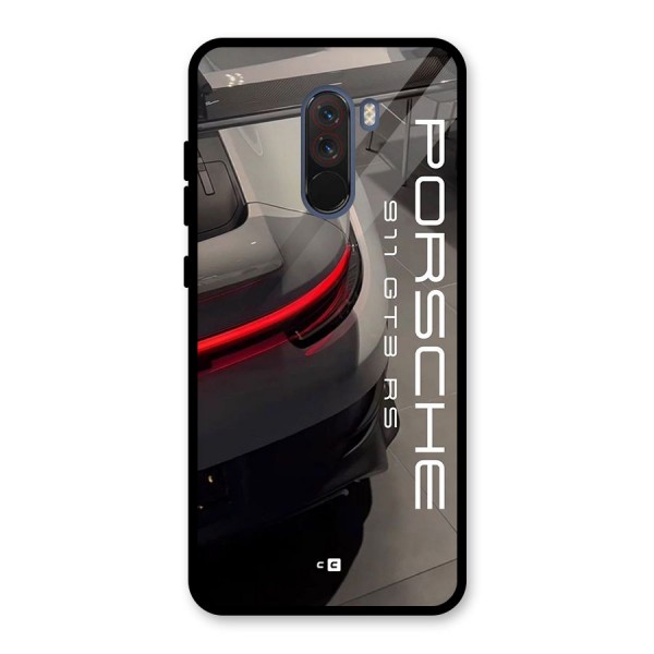 Super Sports Car Glass Back Case for Poco F1