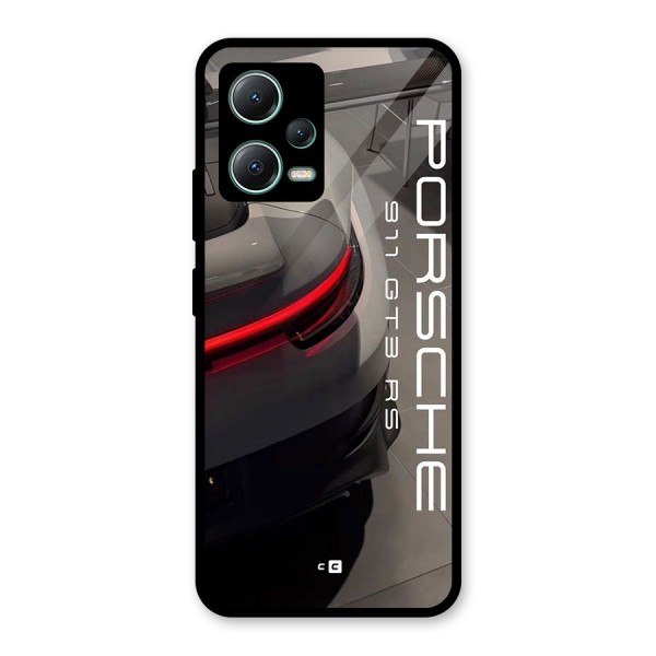 Super Sports Car Glass Back Case for Poco X5