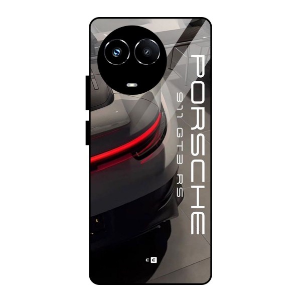 Super Sports Car Glass Back Case for Realme 11X