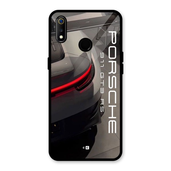 Super Sports Car Glass Back Case for Realme 3