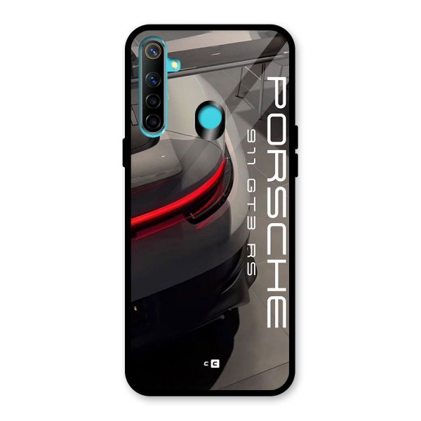 Super Sports Car Glass Back Case for Realme 5