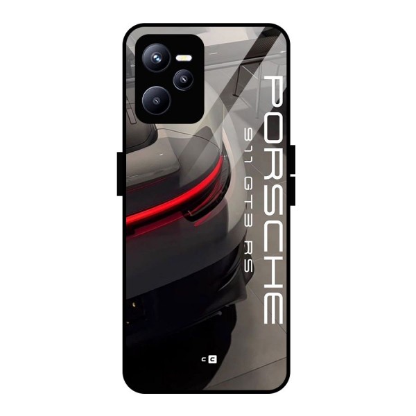 Super Sports Car Glass Back Case for Realme C35