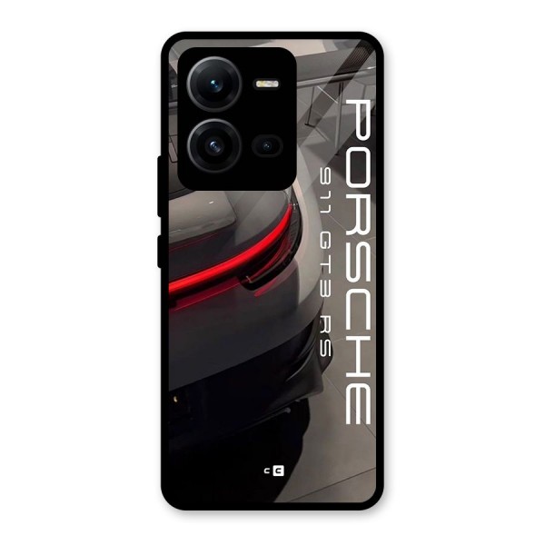 Super Sports Car Glass Back Case for Vivo V25