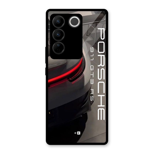 Super Sports Car Glass Back Case for Vivo V27