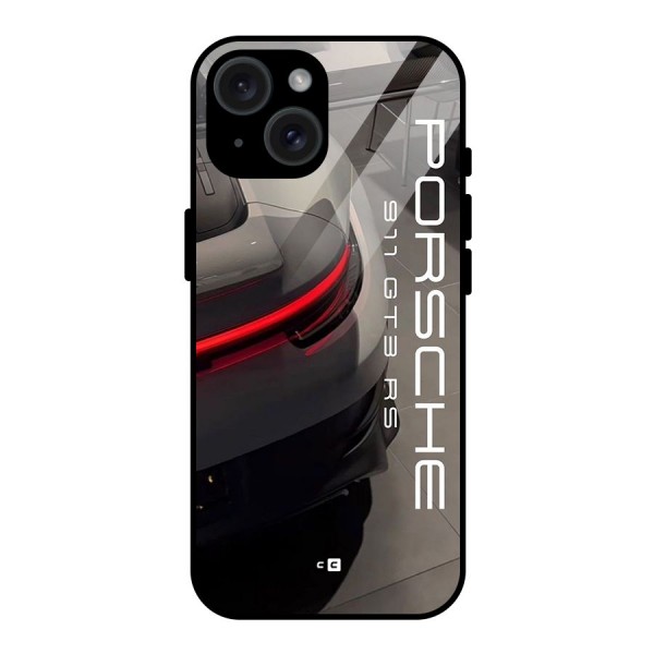 Super Sports Car Glass Back Case for iPhone 15