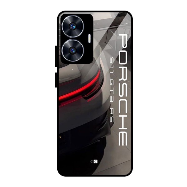 Super Sports Car Glass Back Case for realme C55