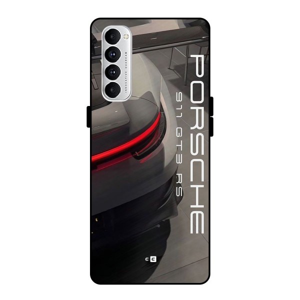 Super Sports Car Metal Back Case for Oppo Reno4 Pro