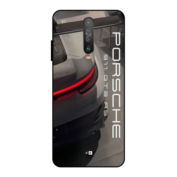 Super Sports Car Metal Back Case for Poco X2