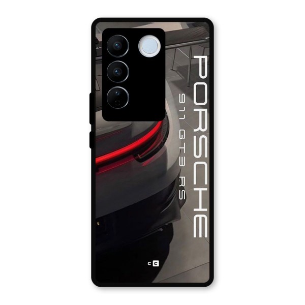 Super Sports Car Metal Back Case for Vivo V27 Pro