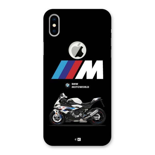 Superbike Stripes Back Case for iPhone XS Logo Cut