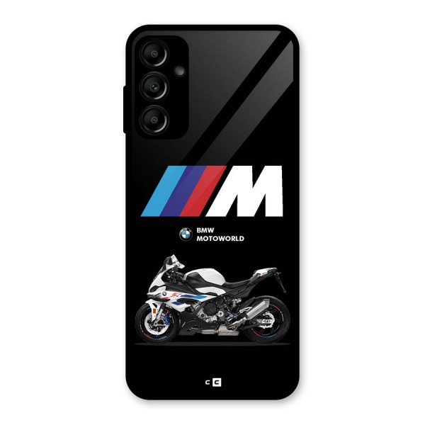 Superbike Stripes Glass Back Case for Galaxy A14 5G