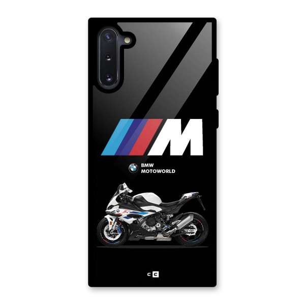 Superbike Stripes Glass Back Case for Galaxy Note 10