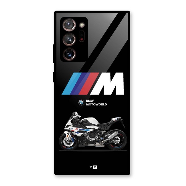 Superbike Stripes Glass Back Case for Galaxy Note 20 Ultra