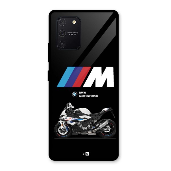 Superbike Stripes Glass Back Case for Galaxy S10 Lite