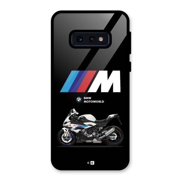 Superbike Stripes Glass Back Case for Galaxy S10e