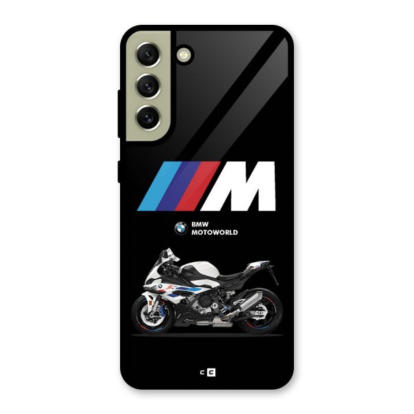 Superbike Stripes Glass Back Case for Galaxy S21 FE 5G