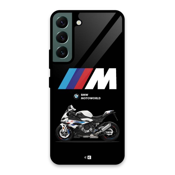 Superbike Stripes Glass Back Case for Galaxy S22 5G