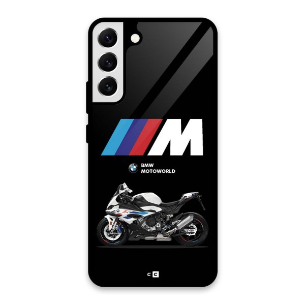 Superbike Stripes Glass Back Case for Galaxy S22 Plus 5G