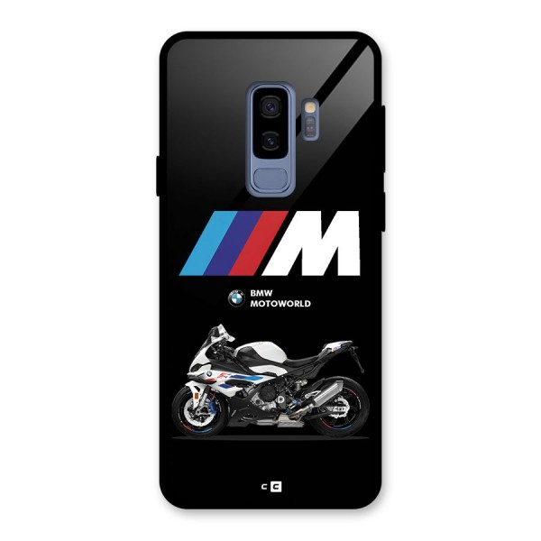 Superbike Stripes Glass Back Case for Galaxy S9 Plus