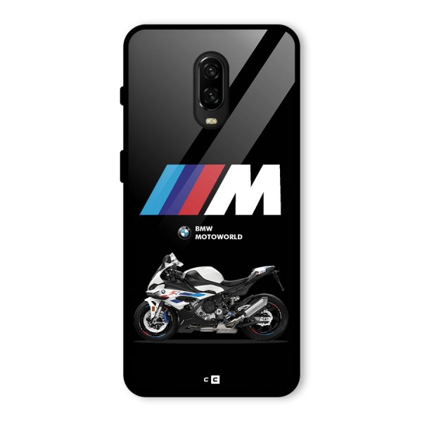 Superbike Stripes Glass Back Case for OnePlus 6T