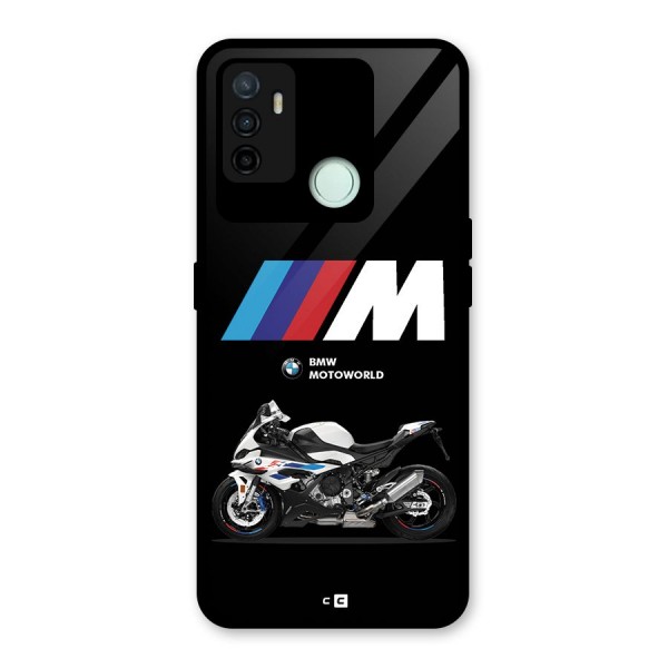 Superbike Stripes Glass Back Case for Oppo A53