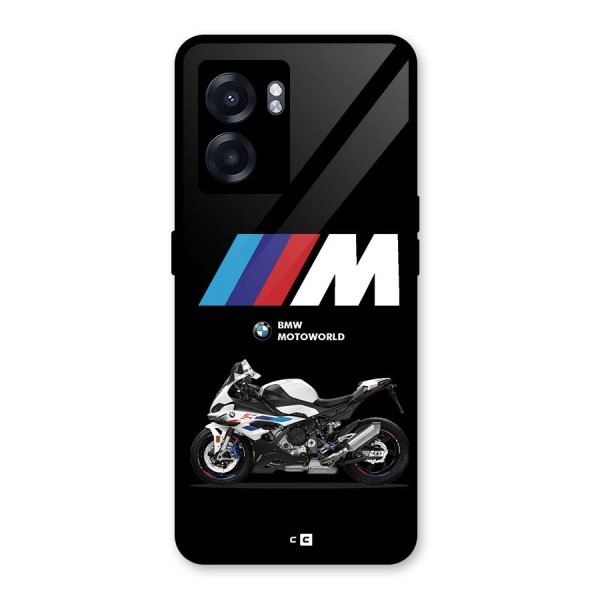 Superbike Stripes Glass Back Case for Oppo K10 (5G)