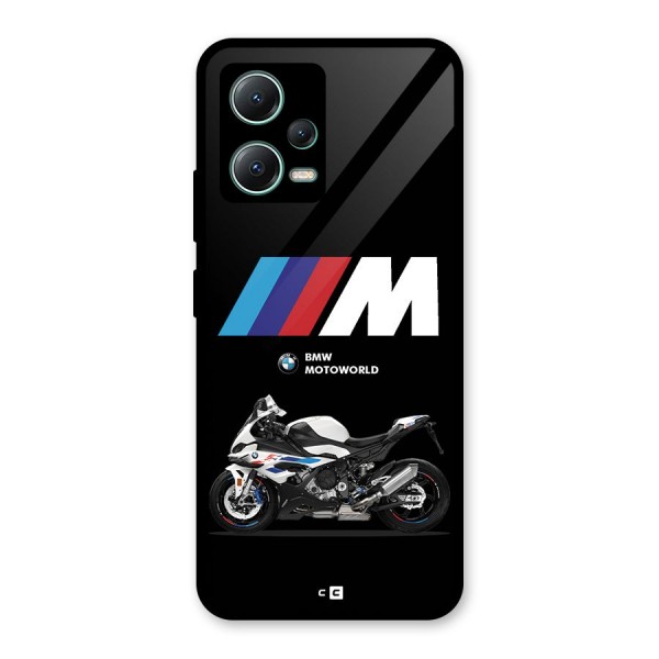 Superbike Stripes Glass Back Case for Poco X5