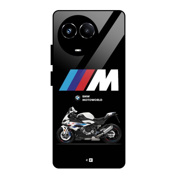 Superbike Stripes Glass Back Case for Realme 11X