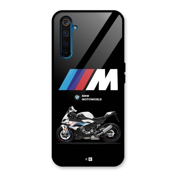 Superbike Stripes Glass Back Case for Realme 6 Pro