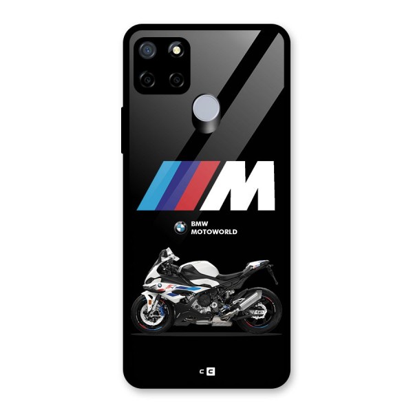 Superbike Stripes Glass Back Case for Realme C15