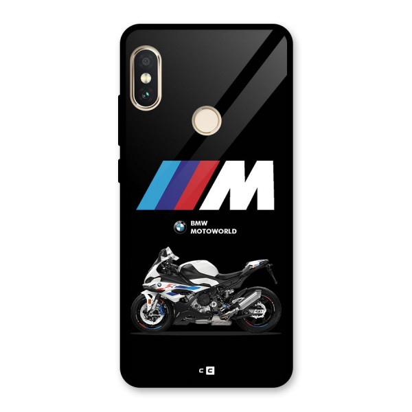 Superbike Stripes Glass Back Case for Redmi Note 5 Pro