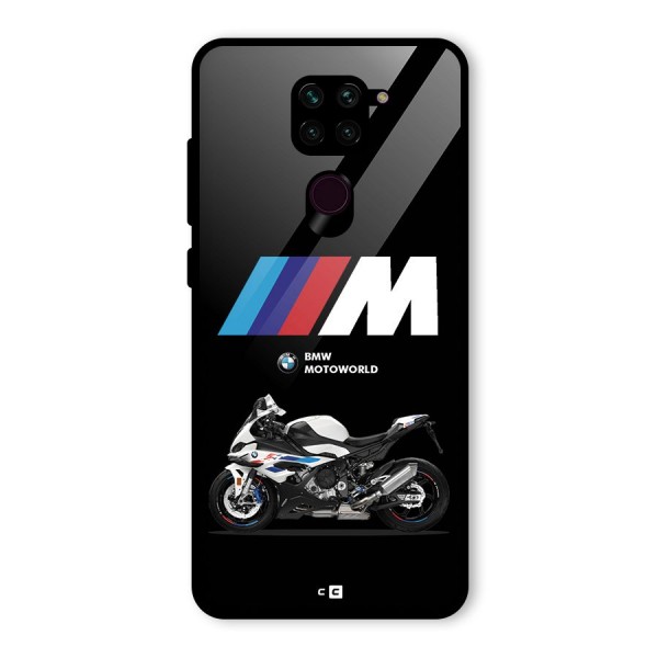 Superbike Stripes Glass Back Case for Redmi Note 9