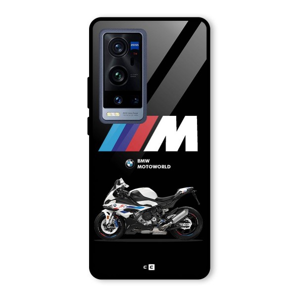 Superbike Stripes Glass Back Case for Vivo X60 Pro Plus