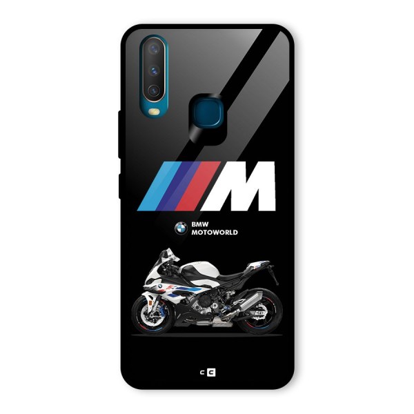 Superbike Stripes Glass Back Case for Vivo Y12