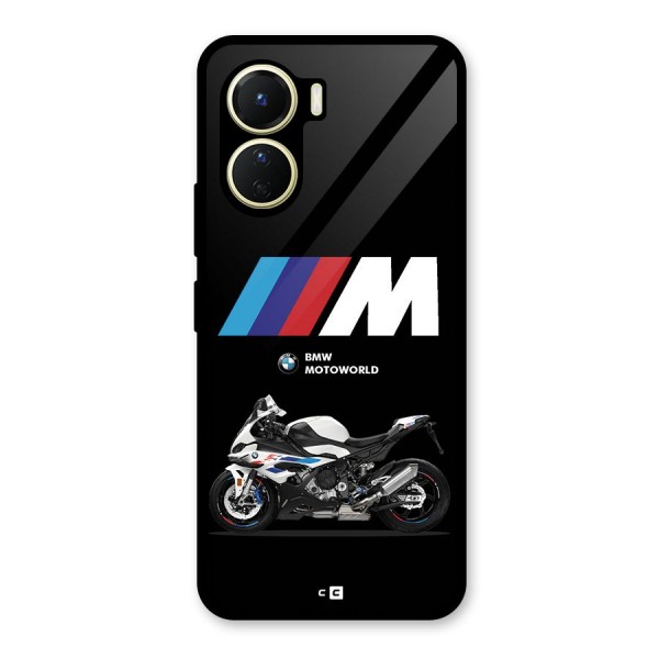 Superbike Stripes Glass Back Case for Vivo Y16