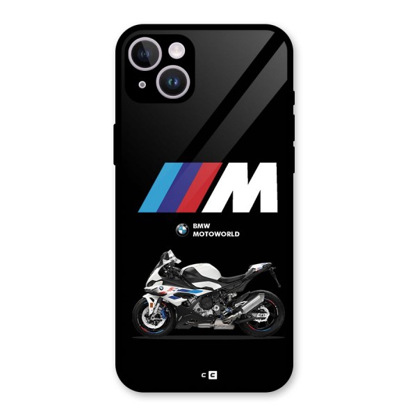 Superbike Stripes Glass Back Case for iPhone 14 Plus