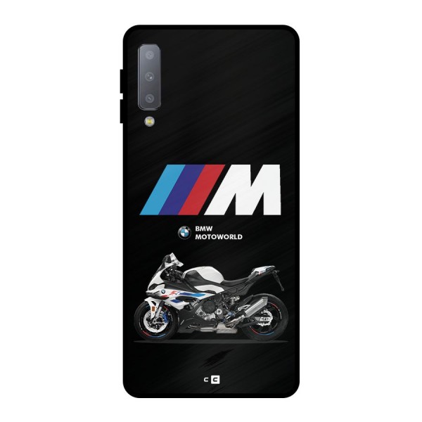 Superbike Stripes Metal Back Case for Galaxy A7 (2018)