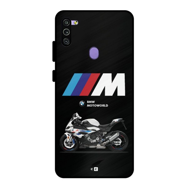 Superbike Stripes Metal Back Case for Galaxy M11