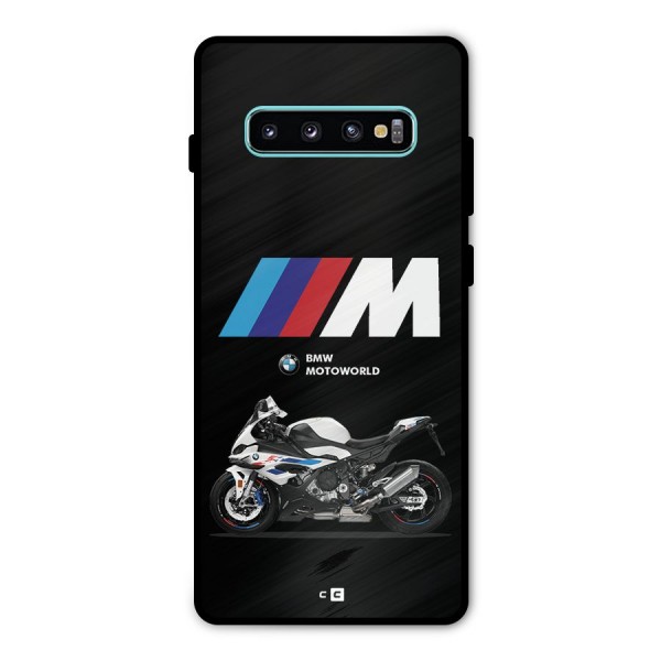 Superbike Stripes Metal Back Case for Galaxy S10 Plus