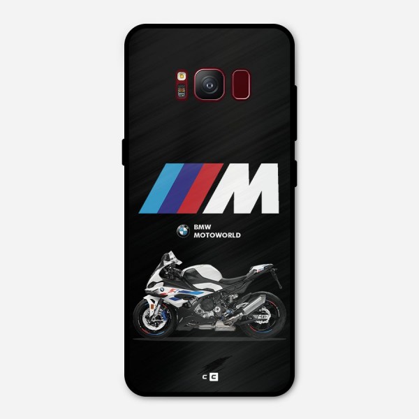 Superbike Stripes Metal Back Case for Galaxy S8