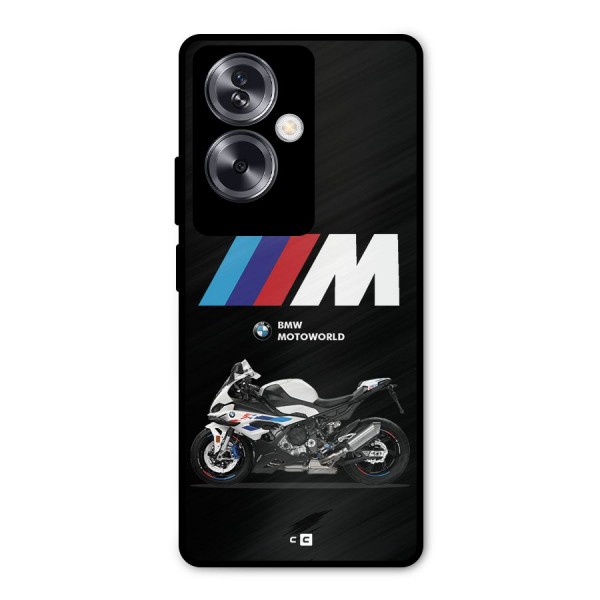 Superbike Stripes Metal Back Case for Oppo A79 5G