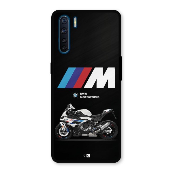 Superbike Stripes Metal Back Case for Oppo F15