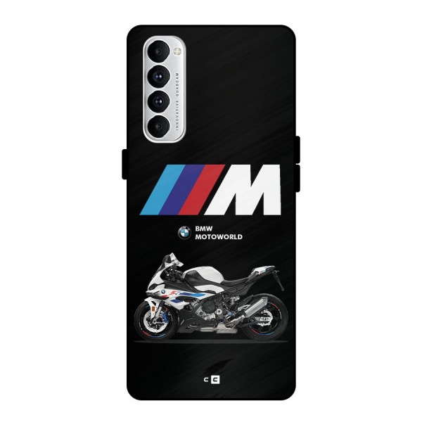 Superbike Stripes Metal Back Case for Oppo Reno4 Pro